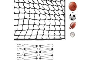YUHTECH Golf Hitting Practice Net, Heavy Duty Golf Ball Hitting Net, Golf Chipping Net, Indoor Outdoor Portable Barrier Baseball Football Backstop Net, Golf Driving Net for Backyard, Garden, 10ft x10ft