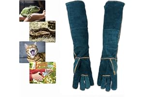 FIPASEN Guanti da Lavoro Anti-Bite, Pollice Guanti di Protezione per Bagno, Saldatura, Grooming, Manipolazione di Rettili