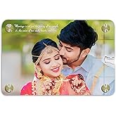 ARKID Customized Acrylic Photo Frame | 12x18 inch UV Printed Frameless Wall Photo | Personalized Clear Picture Gift for Birth