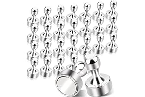 KEUKENKET 28 Stück Neodym Magnete Extra Stark, Klein Magnete, Starker Halt für Kühlschrank, Magnettafel, Whiteboard, Pinnwand, Stecktafel, Büro