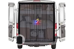 ZATOOTO Mosquitera para furgoneta Mercedes Vito y Marco Polo Volkswagen Transporter, cierre magnético central para protección contra insectos