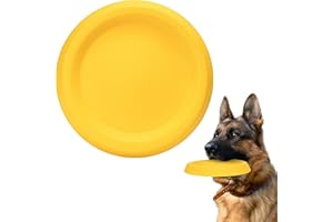 SUNNEKO Frisbee de juguete para perros, disco de lanzamiento resistente para juegos de aseo, duradero para masticadores fuertes, juguetes acuáticos flotantes, entrenamiento para perros medianos y