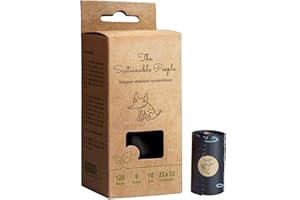 THE SUSTAINABLE PEOPLE TSP Bio-abbaubare Hundekotbeutel - OK compost HOME zertifiziert - 100% heim-kompostierbar und biologisch abbaubar - Gross, Extra Dick (18µm)
