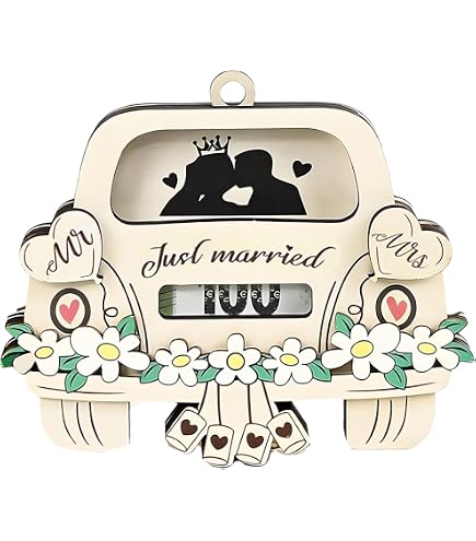 Carte De Félicitations Mariage En Bois Personnalisable - Cadeau Original Argent Avec Support - Anniversaire