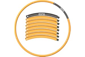 Eono Hula hop dla dorosłych i dzieci, z pianką, hula hop do fitnessu, do odchudzania, 8 segmentów, zdejmowana obręcz hula hop, nadaje się do fitnessu/sportu, 1,2 kg, 1,8 kg