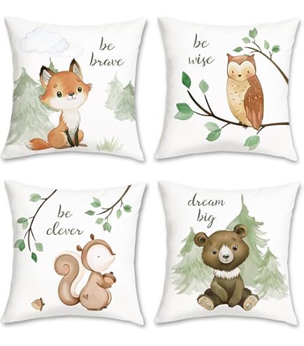 Set 4 Federe Bohémien ISANOU - Motivo Arcobaleno E Sole 45,7x45,7cm