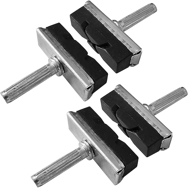 Lot De 4 Patins De Frein Vélo 60mm - Compatibles V-Brake Shimano, Tektro, Avid, Sram - Pour VTT, VTC, Ville