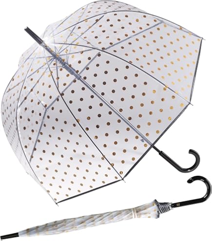 Esschert Design Parapluie Transparent Fallen Fruits Cage à Oiseaux – Enfant – Diamètre 81 Cm – Fun Et Pratique