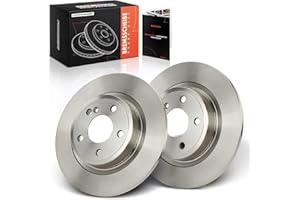 Frankberg 2x Brake Disc Set Rear Axle Compatible with Qashqai II SUV J11 J11 13-2024 Mega.ne IV Grandtour K9A/M/N 20-2024 Cap.tur II HF 20-2024 Kadjar HA HL 15-2024 Replace# 4F0615601E