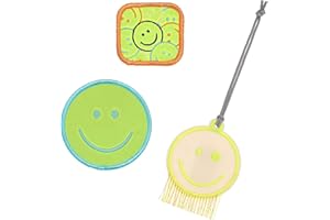 LÄSSIG Anhänger und Patches Set (3 Stk.) mit Druckknopf/School Patches Set Smile