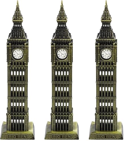 Modello Londra In Metallo - Tower Bridge, Big Ben, London Eye, Colore Rame - Foto 5