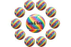 lab&tek – Paket med extra tjocka, slitstarka och färdigskurna tennisbollar | Professionellt glidskydd för rollatorer, stolar, möbelben och skrivbord