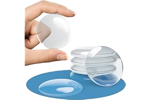 GALACE Fermaporta Adesivo da Muro Bianco [12 pezzi] – 40mm Paracolpi Porta per Proteggere Pareti – Gommini per Porte come Fermaporta da Pavimento o da Maniglia – Proteggi Maniglia Porta – Ferma Porte