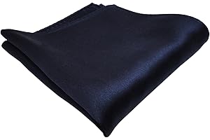 TigerTie Joli mouchoir tissé en satin, mouchoir design de couleur unie, 100 % soie