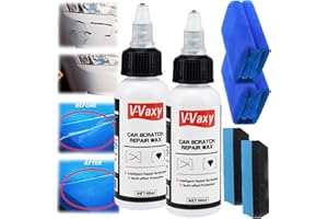 QOSNEOUN V-Vaxy Car Scratch Repair Wax, V-Vaxy Car Scratch Remover, Shiny Car Paint Restorer, Car Scratch Remover For Deep Scratches, Shiny Car Stuff Paint Restorer, Car Scratch Repair Paste (2Pcs)