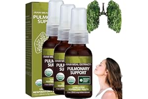 ASHOPFUN Fivfivgo Spray herbal natural para apoyo pulmonar y respiratorio, spray pulmonar de limpieza herbal, esencia herbal para la salud pulmonar, apoyo respiratorio y alivio de moco para respirar fácilmente