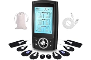 ‎ANYKUU Anykuu TENS EMS Gerät mit 36 Modi 10 Elektroden-Pads Elektrostimulationsgerät Wiederaufladbare mit 2 Kanälen 3-in-1 Reizstromgerät Muskel zur Schmerzlinderung Muskelstimulation und Massage