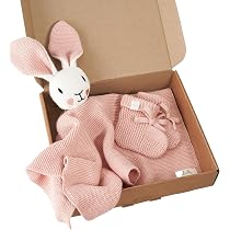 Peluche Con Coperta M&S Coniglietto Rosa, Comfort Soft Morbido Per Bambini