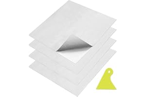 YFLeomry 4 Stück 30 x 30 cm Aluminisierte Hitzeschutzfolie Selbstklebend Fiberglas-Isolierung, Hoher Temperaturschutz Isolierfolie,Hitzeschutzmatte Selbstklebend für Dächer Schlauch Auto