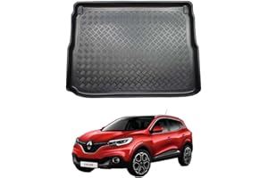 NOMAD Boot Liner for Renault Kadjar 2015+ Recyclable Plastic (PE) Boot Floor Upper Position Tailored Fit Floor Tray Black Custom Fitted Accessory Dog Friendly Waterproof with Raised Edges