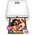 KODAK Step Wireless Mobile Photo Mini Printer (White) Compatible w NFC & Bluetooth Devices