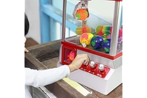 GENERIC Candy Grabber Machine Toy - For Kids Parties, Retro Fun Arcade Claw Crane Game Dispenser Grab Gadget Prize | For Treats, Chocolate, Sweets, Small Toys | 24 Coins, Novelty Gift Party
