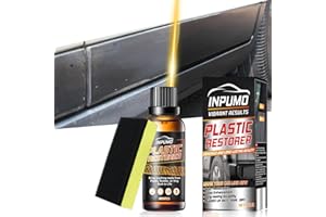 Inpumo Car Plastic Restorer, Back to Black Trim Restorer, Exterior and Interior Plastic Revitalizing Coating Agent, Resists Water, UV Rays, Dirt (50ml)