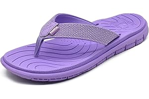 KuaiLu Infradito Donna Moda Estive Comode Pelle Ciabatte Supporto Arco Plantare Spiaggia Piscina Sandali Mare Leggere Antiscivolo Gomma Suole