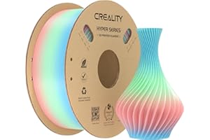 Creality Hyper Rainbow PLA Filament for Ender 3 V3 Plus, 3D Printer Filament Designed for High Speed 600mm/s, 1kg(2.2lbs)/Spool Gradient Rainbow PLA, Dimensional Accuracy ± 0.03 mm (Spring)
