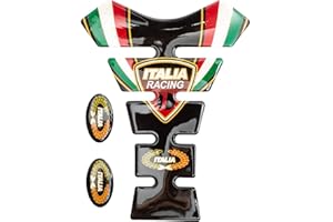 A-PRO SRL Sticker Moto Italie Ducati Racing Route Réservoir Autocollant Adhésive Gel Pad