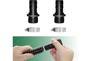 LONGRUNNEW Raccord de Tuyauterie Adaptateur De Tube en PVC, Embout Tuyau D'arrosage Raccord Barbelé 25 mm x Mâle 30 mm NPT, Raccord D'extension De Tuyau d'eau- Ensemble De 4 Pcs