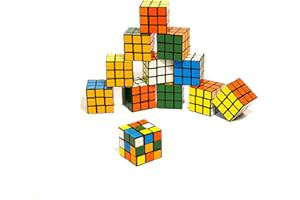 Flanacom Premium Zauberwürfel - 3x3 12er Set - Robuster Magic Cube - Mini Set - Brainteaser - Speedcube - Spiele für unterwegs - Kinder Geduldspiel - Für Speed-Cubing