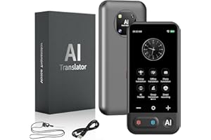 SINGCHUNGTE Sprachübersetzer Gerät, Translator Sofortübersetzer kein WLAN, ChatGpt AI Übersetzungsgerät mit Sprachausgabe (Z16)