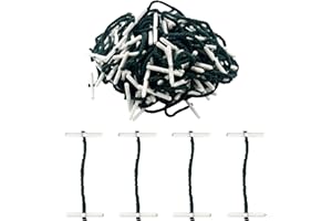 JANRAX Pack of 100 51mm Plastic End Treasury Tags