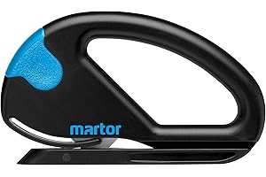 ‎MARTOR MARTOR Sicherheitsmesser SECUMAX SNITTY mit verdeckter Industrieklinge, mit Materialzuführung, Folienschneider, Papierschneider, max. 2mm Schnitttiefe, optimal für Schrumpffolie (lose)
