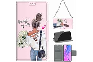Betunistoy Funda Compatible con Xiaomi Redmi 9, Collar Correa Tapa Libro Movil Carcasa PU Cuero Funda para Xiaomi Poco M2 [Protección Completa] [Ranura Tarjeta][Función Soporte]