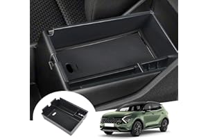 GAFAT Compatible avec Kia Sportage NQ5 2022-2024 2025 (Automatique) Boîte de Rangement pour Accoudoir, Sportage 2023 Organiseur de Console Centrale, Accessoires Sportage NQ5 (Noir)