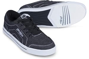 KR STRIKEFORCE Strikeforce Laguna Black/Denim Women's Bowling Shoe with FlexSlide Technology for Right or Left Handed Bowlers