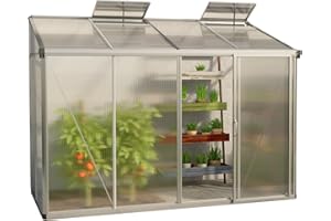 GFP Serra da parete Eden 24 pannelli di policarbonato di 10 mm - 294 x 147 cm - struttura in alluminio