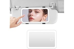 BELLIGERN Car Rechargeable Vanity Mirror for Sun Visor, Suitable for Gifts for Wife, Anniversary, Girlfriend, Daughter