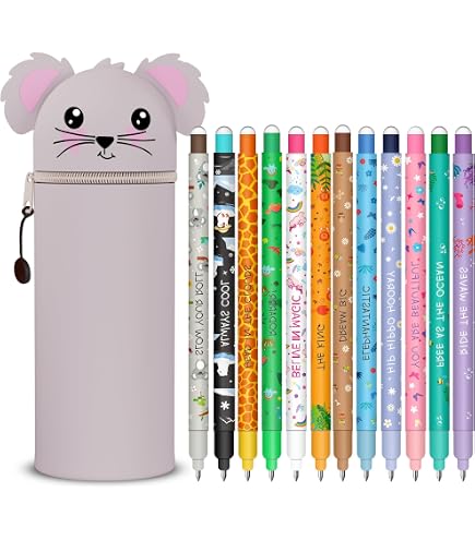 Wiz&Quirkz Druckbleistift-Set Mit Panda-Motiv – 66 Teile, 0,5 Mm, Inkl. Federmäppchen & Aufklebern