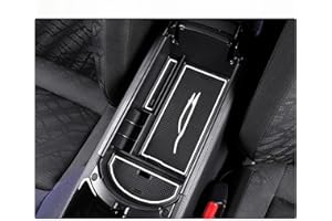 BIXUAN CHR Vano Portaoggetti compatibile con Toyota C-HR ZYX10 NGX50 2016-2022 2023 Bracciolo Secondario Scatola Organizer da Braccioli con Tappetino Antiscivolo Immagazzinaggio per Console Centrale