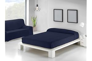 Sedalinne - Colcha Multiusos para Sofas y Cama - Cubre Sofa Verano (140x180 cm) - Tejido 85% Algodón/15% Poliéster - Ideal como Cubre Cama de Verano o Protector de Sofa - Azul