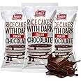 Lieber's Thin Chocolate Coated Rice Cakes, 90g (Pack of 3) | Kosher Certified, Dairy Free, Gluten Free Snack