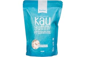 ‎XUCKER Xucker Zuckerfreie Zahnpflege Kaugummis - Xylit Kaugummi zuckerfrei mit Freshmint Geschmack I Vegane Xylitol Kaugummis I Zahnpflege & gegen Mundgeruch I 600g Nachfüllpack