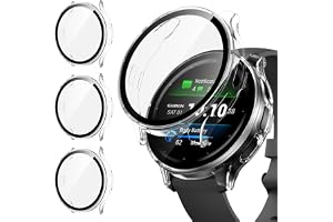[3stycken] Kamita fodral kompatibelt med Venu 3S 41 mm, hårt PC-stötdämpare, skärmskydd i härdat glas, stöttåligt heltäckande