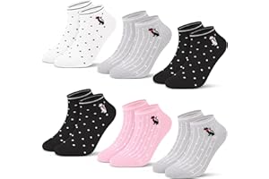 L&K-II 12/10 Paires de Chaussettes baskets Femme Multicolores avec différents Motifs coton 92220VA