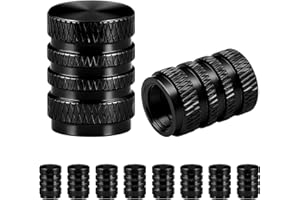 GAOMOENY Aluminiowe nakładki na wentyle samochodowe, 10 sztuk, aluminiowe nakładki na wentyle samochodowe, metalowe nakładki na wentyle samochodowe, osłony zaworów do motocykli, ciężarówek, rowerów, SUV-ów