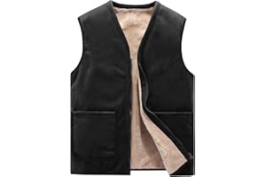 Btmpmcs Gilet in Pile da Uomo Senza Maniche Giacca in Pile Polare Invernale Caldo Giacche Leggero Smanicato Bodywarmers Cappotto Felpa da Lavoro per la Fotografia All'aperto