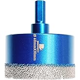 Diamond Dry Drill Tile Drill 60 mm BRSCHNITT Diamond Drill Bit - Hole Saw for Ceramic, Granite, Porcelain, Tiles, Porcelain S
